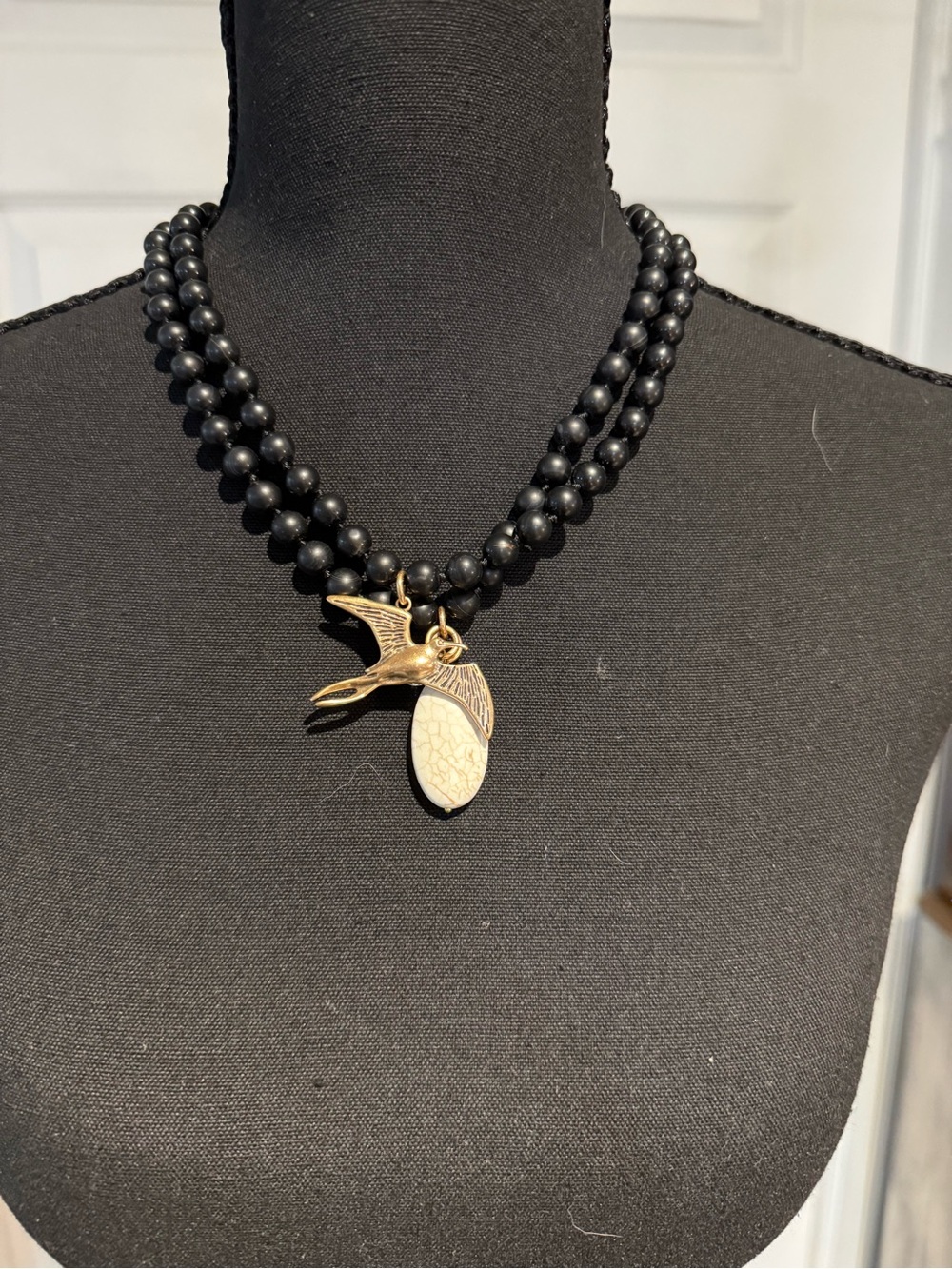 Black Howlite I Am Enough Katia Designs Necklace